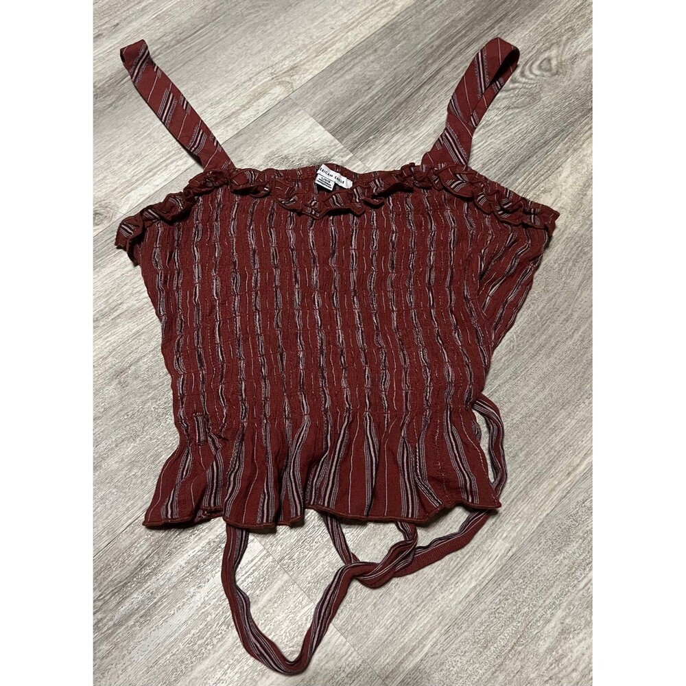 American Eagle‎ striped crop tank size Large